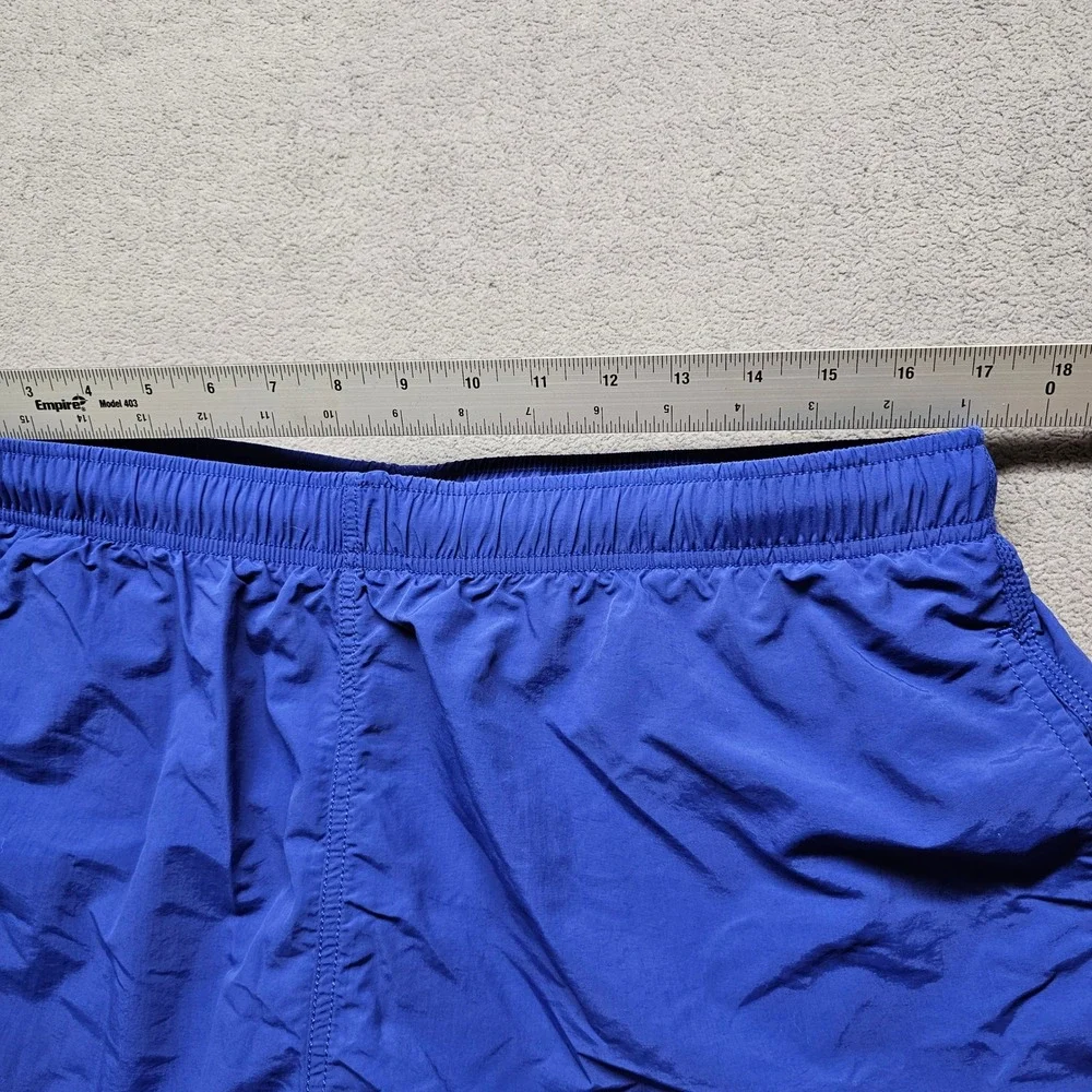 Lands' End Swim Trunks Mens Large 36-38/L Blue Solid Board Shorts